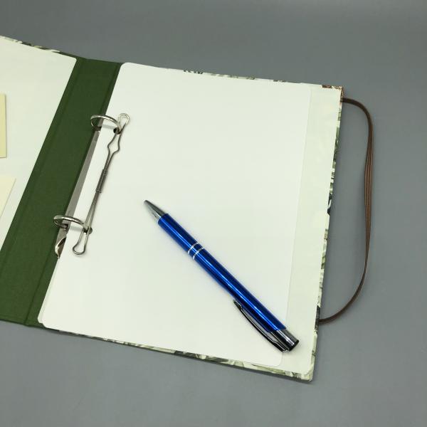 Ordner Ringbuch A5 grün Ringmechanik Stift